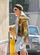 PEOPLE - Mickey Rourke schleppt seinen Fiffi ins Gym