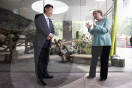 NEWS - Merkel und Xi im Panda Garden im Zoo Berlin