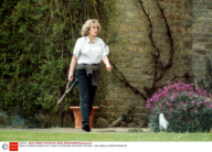 CAMILLA PARKER BOWLES AT HOME IN CORSHAM, WILTSHIRE, BRITAIN - 1993
