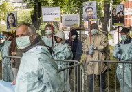 NEWS - Deutschland: Menschenrechtsaktivisten demonstrieren vor der chinesischen Botschaft