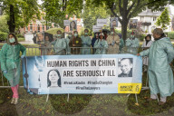 NEWS - Deutschland: Menschenrechtsaktivisten demonstrieren vor der chinesischen Botschaft