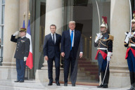 NEWS - Paris: Emmanuel Macron empfängt Donald Trump im Elysee Palast