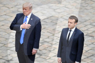 NEWS - Paris: Emmanuel Macron empfängt Donald Trump im Elysee Palast