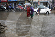 NEWS - Nepal : Hochwasser nach starkem Regen in Kathmandu