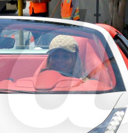 PEOPLE - Blac Chyna ist happy nach dem Ausfährtchen mit ihrem Ferrari Spider