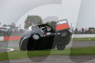 PEOPLE - Brian Johnson kippt in Silverstone an der 'Celebrity Challenge Trophy Race' seinen Austin A35