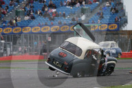 PEOPLE - Brian Johnson kippt in Silverstone an der 'Celebrity Challenge Trophy Race' seinen Austin A35