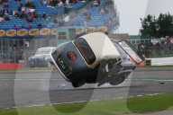 PEOPLE - Brian Johnson kippt in Silverstone an der 'Celebrity Challenge Trophy Race' seinen Austin A35
