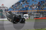 PEOPLE - Brian Johnson kippt in Silverstone an der 'Celebrity Challenge Trophy Race' seinen Austin A35