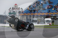 PEOPLE - Brian Johnson kippt in Silverstone an der 'Celebrity Challenge Trophy Race' seinen Austin A35