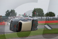 PEOPLE - Brian Johnson kippt in Silverstone an der 'Celebrity Challenge Trophy Race' seinen Austin A35