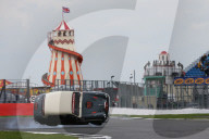 PEOPLE - Brian Johnson kippt in Silverstone an der 'Celebrity Challenge Trophy Race' seinen Austin A35