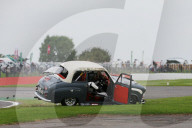 PEOPLE - Brian Johnson kippt in Silverstone an der 'Celebrity Challenge Trophy Race' seinen Austin A35