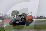 PEOPLE - Brian Johnson kippt in Silverstone an der 'Celebrity Challenge Trophy Race' seinen Austin A35