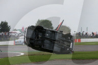 PEOPLE - Brian Johnson kippt in Silverstone an der 'Celebrity Challenge Trophy Race' seinen Austin A35