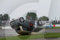 PEOPLE - Brian Johnson kippt in Silverstone an der 'Celebrity Challenge Trophy Race' seinen Austin A35
