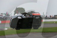PEOPLE - Brian Johnson kippt in Silverstone an der 'Celebrity Challenge Trophy Race' seinen Austin A35