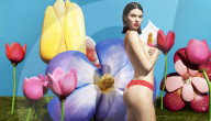 PEOPLE - Kendall Jenner in einer knalligen Werbung für "La Perla"