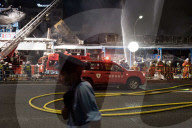 NEWS - Japan: Brand im Tsukiji Fisch Markt in Tokio 