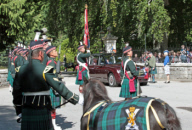 The Queen Inspects The Guard At Balmoral