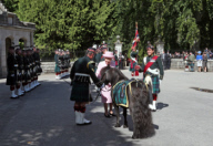 The Queen Inspects The Guard At Balmoral