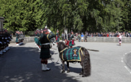 The Queen Inspects The Guard At Balmoral