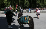 The Queen Inspects The Guard At Balmoral
