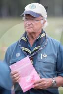 PEOPLE - König Carl Gustaf bei einem Pfadfindertreffen in Kristianstad 
