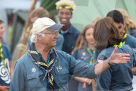 PEOPLE - König Carl Gustaf bei einem Pfadfindertreffen in Kristianstad 