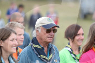 PEOPLE - König Carl Gustaf bei einem Pfadfindertreffen in Kristianstad 
