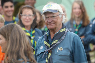 PEOPLE - König Carl Gustaf bei einem Pfadfindertreffen in Kristianstad 