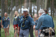 PEOPLE - König Carl Gustaf bei einem Pfadfindertreffen in Kristianstad 