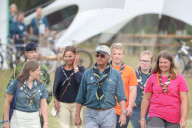 PEOPLE - König Carl Gustaf bei einem Pfadfindertreffen in Kristianstad 