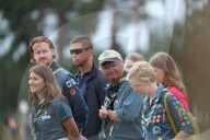 PEOPLE - König Carl Gustaf bei einem Pfadfindertreffen in Kristianstad 