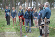PEOPLE - König Carl Gustaf bei einem Pfadfindertreffen in Kristianstad 