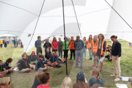 PEOPLE - König Carl Gustaf bei einem Pfadfindertreffen in Kristianstad 