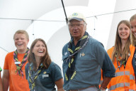 PEOPLE - König Carl Gustaf bei einem Pfadfindertreffen in Kristianstad 