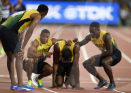 NEWS - London Leichtathletik WM: Usain Bolt verabschiedet sich mit einem "Purzelbaum"