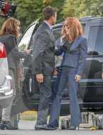 PEOPLE - Gillian Anderson am Set von Akte X in Vancouver