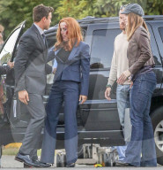 PEOPLE - Gillian Anderson am Set von Akte X in Vancouver