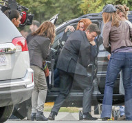 PEOPLE - Gillian Anderson am Set von Akte X in Vancouver