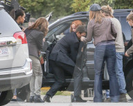 PEOPLE - Gillian Anderson am Set von Akte X in Vancouver