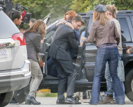 PEOPLE - Gillian Anderson am Set von Akte X in Vancouver