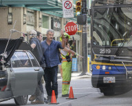 PEOPLE - Mel Gibson und Vince Vaughn bei Dreharbeiten zum Film Dragged Across Concrete in Vancouver