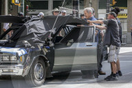 PEOPLE - Mel Gibson und Vince Vaughn bei Dreharbeiten zum Film Dragged Across Concrete in Vancouver
