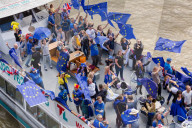 NEWS -  London: 'Anti Brexit Schiff' auf der Themse