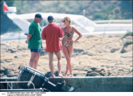 PEOPLE - Diana Princess of Wales: Diana mit Harry und Dodi in St.Tropez