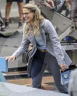 PEOPLE - Melissa Benoist am Set von Supergirl