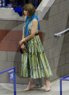 PEOPLE - US Open: Mirka und Promis am Match Roger Federer gegen Feliciano Lopez  