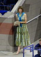 PEOPLE - US Open: Mirka und Promis am Match Roger Federer gegen Feliciano Lopez  